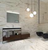 24 X 24 Angelo Silk Gold Matte Marble Look Porcelain Tile-Porcelain Tile Large Formate-American Tile Depot