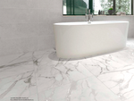 Sample of 24 X 24 Angelo Silk Silver Matte Marble Look Porcelain Tile-Sample-American Tile Depot