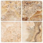 Sample of 6 X 6 Antico Onyx Travertine Tumbled Field Tile-Sample-American Tile Depot