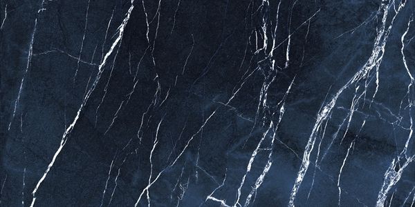 12 X 24 Antique Dark Blue Polished Marble Look Porcelain Tile-PORCELAIN-Large Format-American Tile Depot