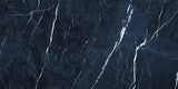 12 X 24 Antique Dark Blue Polished Marble Look Porcelain Tile