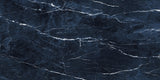 24 X 48 Antique Dark Blue Polished Marble Look Porcelain Tile