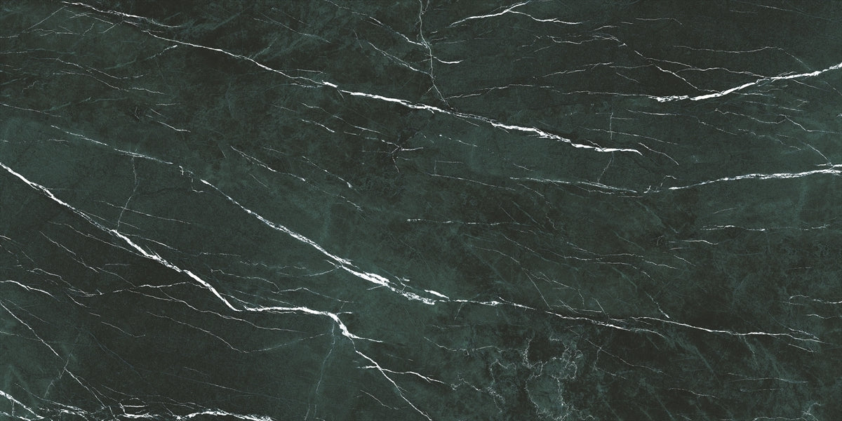 24 X 48 Antique Green Polished Marble Look Porcelain Tile-Porcelain Tile Large Formate-American Tile Depot