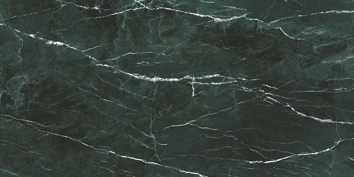 24 X 48 Antique Green Polished Marble Look Porcelain Tile-Porcelain Tile Large Formate-American Tile Depot