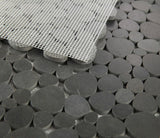 Sample of Athena Brigid Basalt Pebble Mosaic Tile-Sample-American Tile Depot