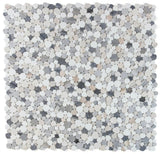 Athena Brigid Beach Polished Pebble Marble Mosaic Tile