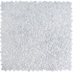 Athena Minerva Carrara Polished Pebble Marble Mosaic Tile-Marble Mosaic-American Tile Depot