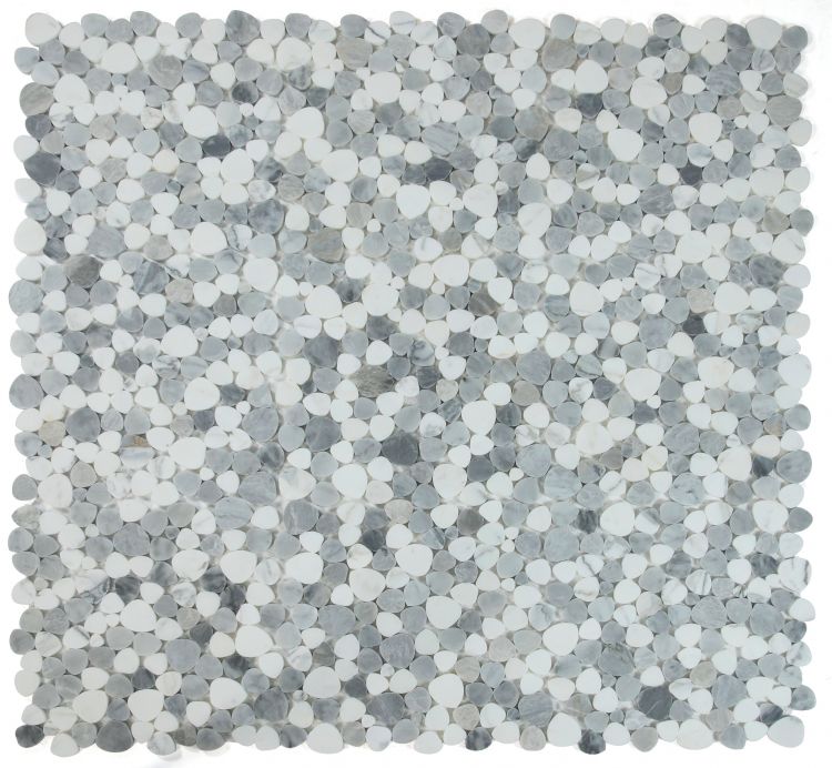 Athena Brigid Dusk Polished Pebble Marble Mosaic Tile-Marble Mosaic-American Tile Depot