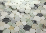 Athena Brigid Grassland Polished Pebble Marble Mosaic Tile