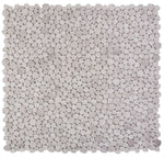 Athena Minerva Grey Polished Pebble Marble Mosaic Tile-Marble Mosaic-American Tile Depot