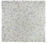 Athena Minerva Marina Polished Pebble Marble Mosaic Tile