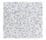 Athena Minerva Marmala White Honed Pebble Marble Mosaic Tile-Marble Mosaic-American Tile Depot