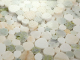 Athena Minerva Onyx Eclectic Polished Pebble Marble Mosaic Tile