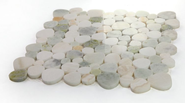 Athena Minerva Onyx Eclectic Polished Pebble Marble Mosaic Tile-Marble Mosaic-American Tile Depot