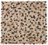 Athena Brigid Spain Polished Pebble Marble Mosaic Tile-Marble Mosaic-American Tile Depot