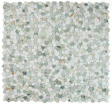 Athena Brigid Spring Polished Pebble Marble Mosaic Tile