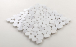 Athena Minerva White Polished Pebble Marble Mosaic Tile-Marble Mosaic-American Tile Depot