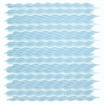 Aqua Sapphire Glossy Wave Glass Mosaic Tile-Glass Mosaic-American Tile Depot