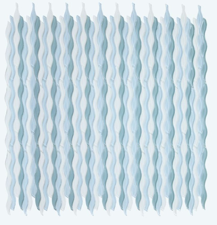 Aqua Iris Glossy Wave Glass Mosaic Tile-Glass Mosaic-American Tile Depot