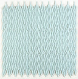 Aqua Light Green Glossy Wave Glass Mosaic Tile