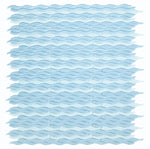 Aqua Sapphire Glossy Wave Glass Mosaic Tile-Glass Mosaic-American Tile Depot