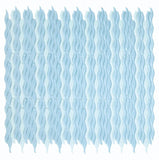 Aqua Sapphire Glossy Wave Glass Mosaic Tile