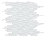 Aqua White Glossy Wave Glass Mosaic Tile-Glass Mosaic-American Tile Depot