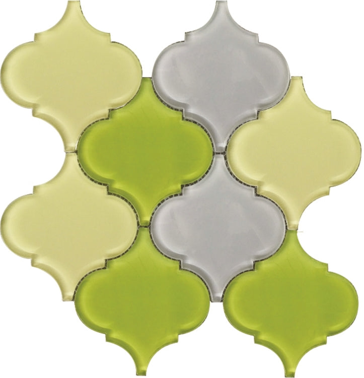 Sultan Pebble Arabesque Glass Mosaic Tile-Glass Mosaic-American Tile Depot