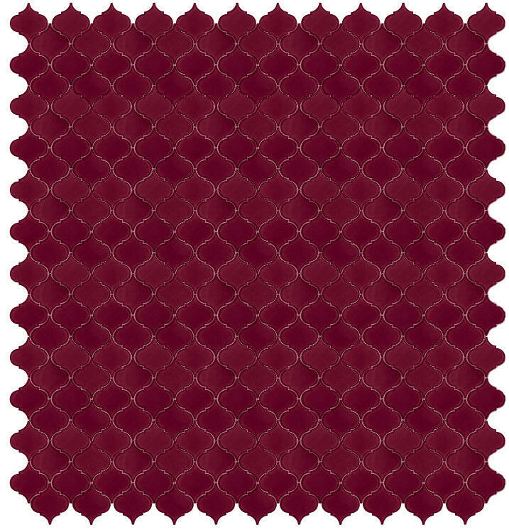 Sultan Purple Red Arabesque Glass Mosaic Tile-Glass Mosaic-American Tile Depot