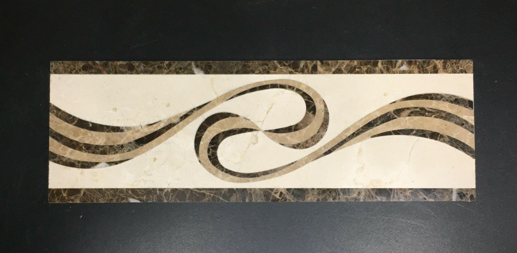 Aroma 4 X 12 Marble Waterjet Border - Polished-Marble Border-American Tile Depot