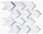 Arrow Sky Polished Chevron Marble Mosaic Tile-Marble Mosaic-American Tile Depot