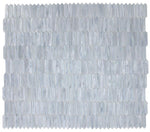 Sample of Arrow Grey Elongated Hexagon Glass Mosaic Tile-Sample-American Tile Depot