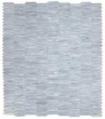 Sample of Arrow Grey Elongated Hexagon Glass Mosaic Tile-Sample-American Tile Depot