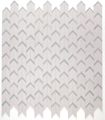 Sample of Arrow Ocean Polished Chevron Marble Mosaic Tile-Sample-American Tile Depot