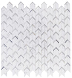 Arrow Sky Polished Chevron Marble Mosaic Tile