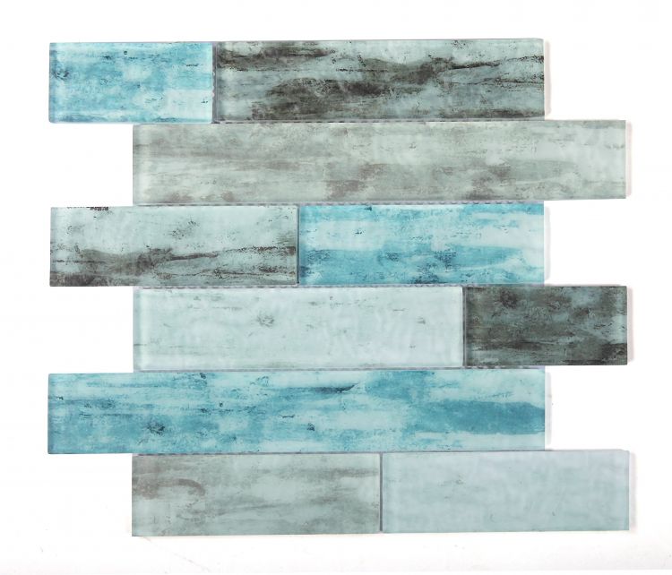 Aesthetic Ocean Casale Multi Size Brick Glass Mosaic Wall Tile-Glass Mosaic-American Tile Depot