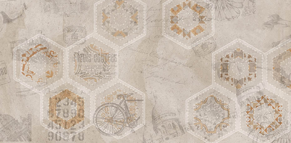 Sample of 24 X 48 Artprint Decor Ivory Textured Stone Porcelain Tile-Sample-American Tile Depot