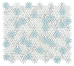 Aster Blue Flower Glass Mosaic Wall Tile-Glass Mosaic-American Tile Depot