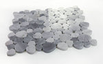 Athena Brigid Mix Grey Polished Pebble Marble Mosaic Tile-Marble Mosaic-American Tile Depot