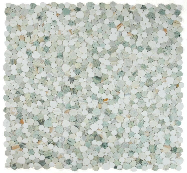 Athena Brigid Spring Polished Pebble Marble Mosaic Tile-Marble Mosaic-American Tile Depot