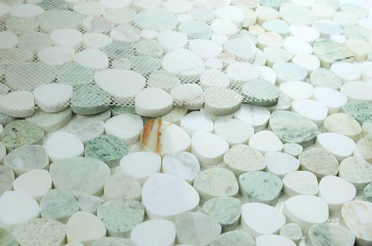 Athena Brigid Spring Polished Pebble Marble Mosaic Tile-Marble Mosaic-American Tile Depot