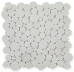 Athena Minerva Dolomite Honed Pebble Marble Mosaic Tile-Marble Mosaic-American Tile Depot