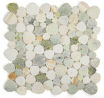 Athena Minerva Onyx Eclectic Polished Pebble Marble Mosaic Tile-Marble Mosaic-American Tile Depot