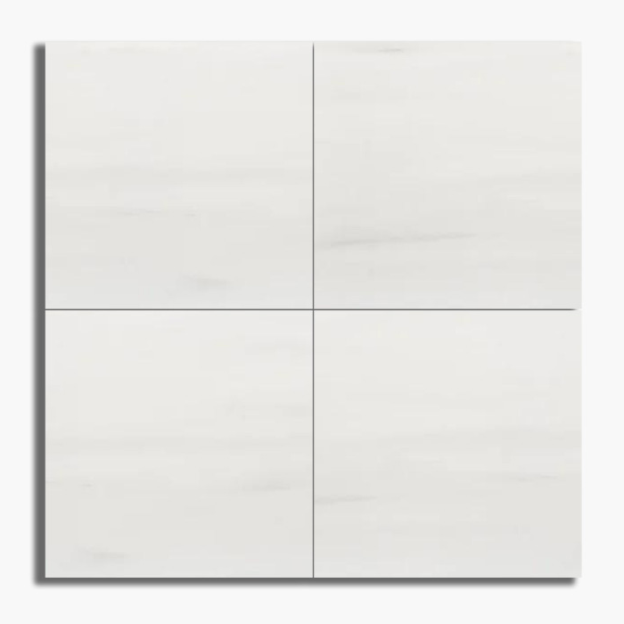 12 X 12 Bianco Dolomite Honed Marble Field Tile-Marble Tile-American Tile Depot