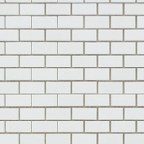 Thassos White Marble Honed Baby Brick Mosaic Tile