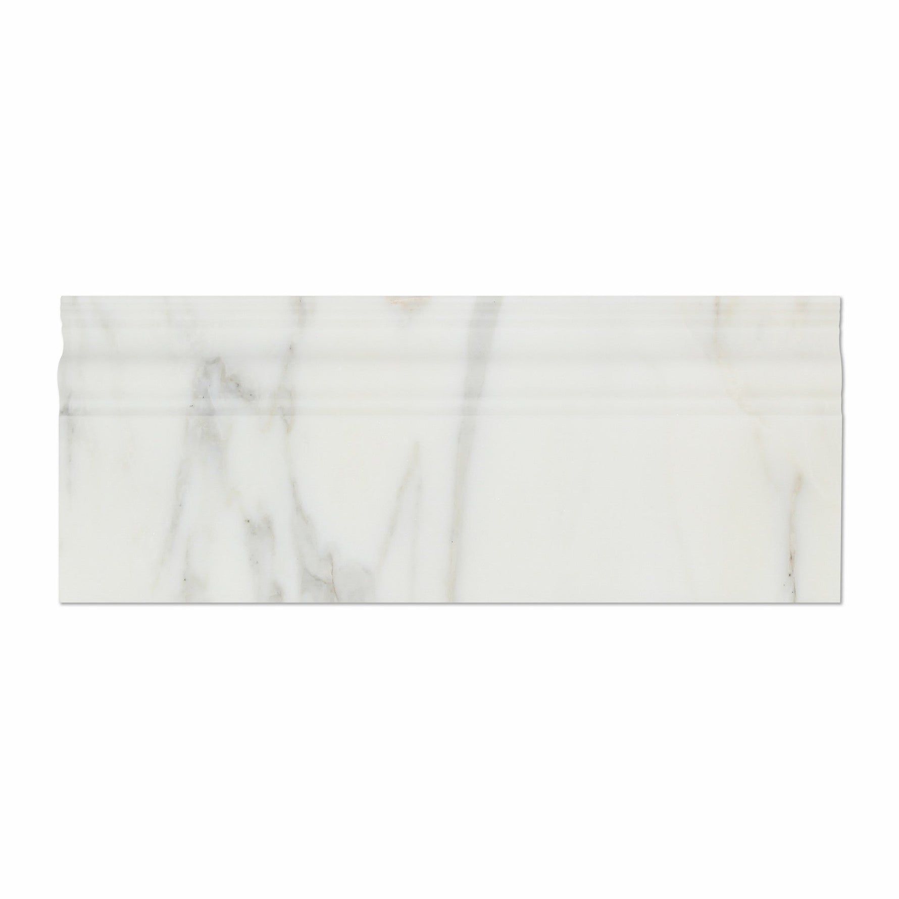 Calacatta Gold Marble Polished Baseboard Trim Molding