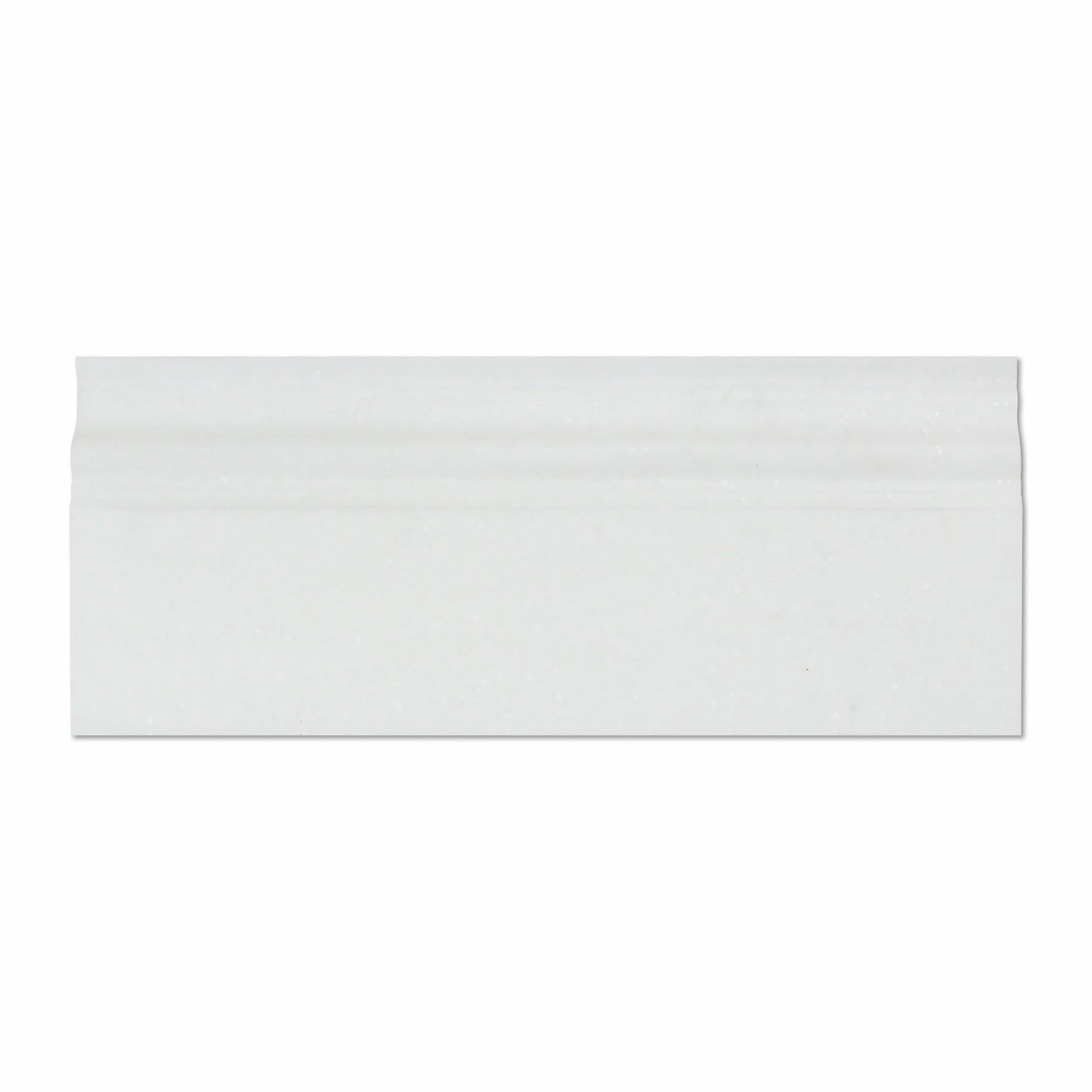 Thassos White Marble Polished Baseboard Trim Molding