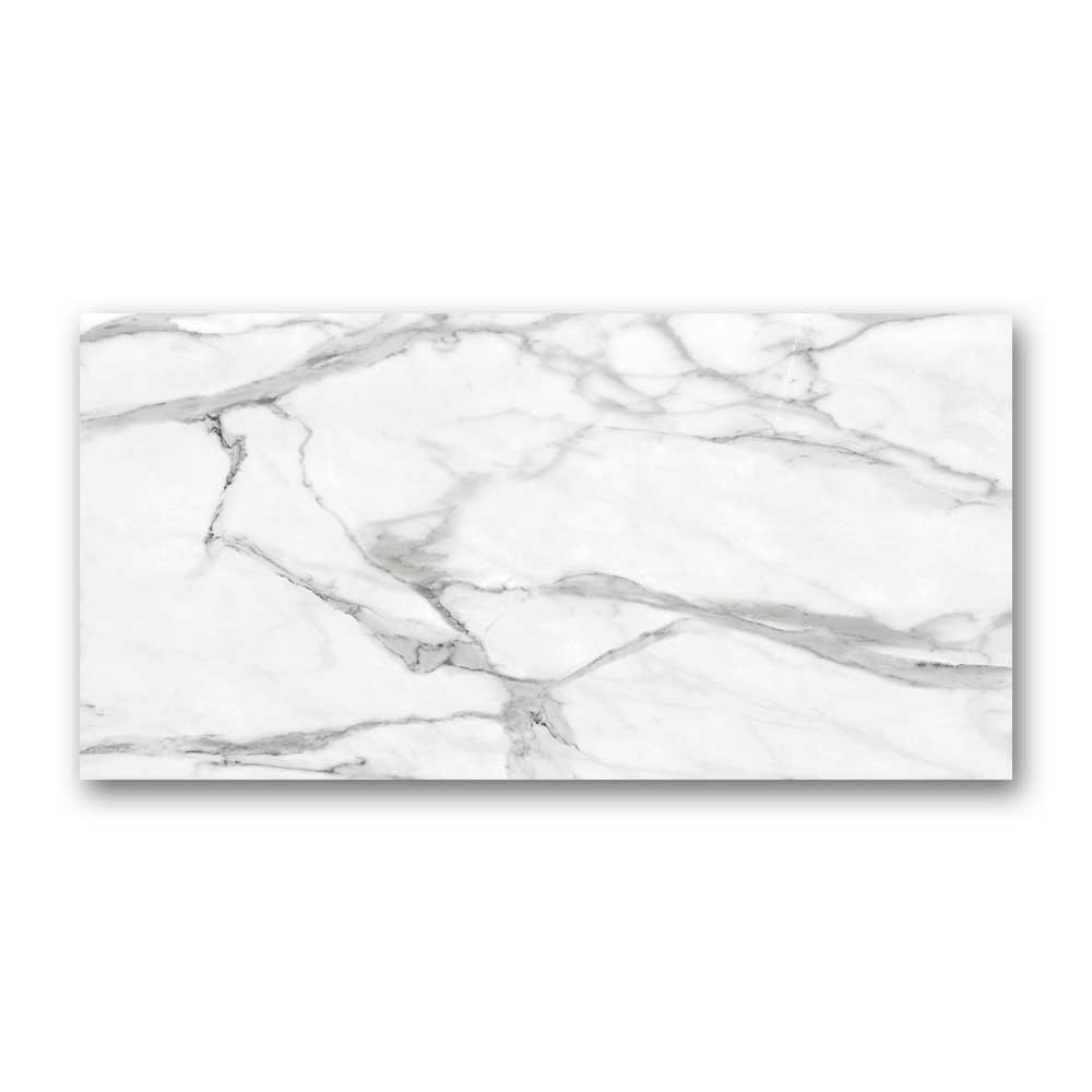 24x48 Angelo Silk Silver Matte Marble Look Porcelain Tile