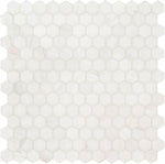 Bianco Dolomite Honed 2" Hexagon Marble Mosaic Tile-Marble Mosaic-American Tile Depot