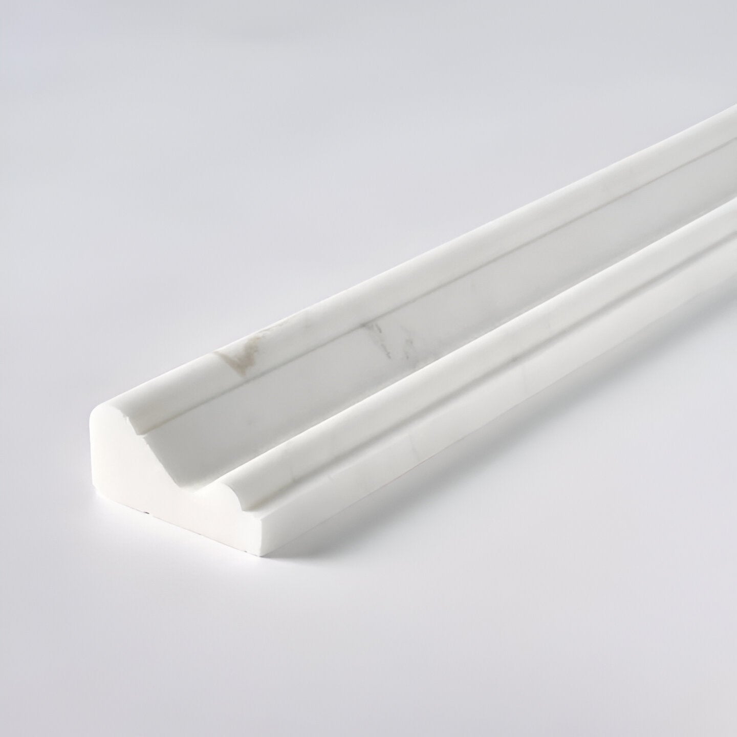 Bianco Dolomite Honed Marble 2 X 12 Milano Molding Trim-Marble Molding/Trim-American Tile Depot